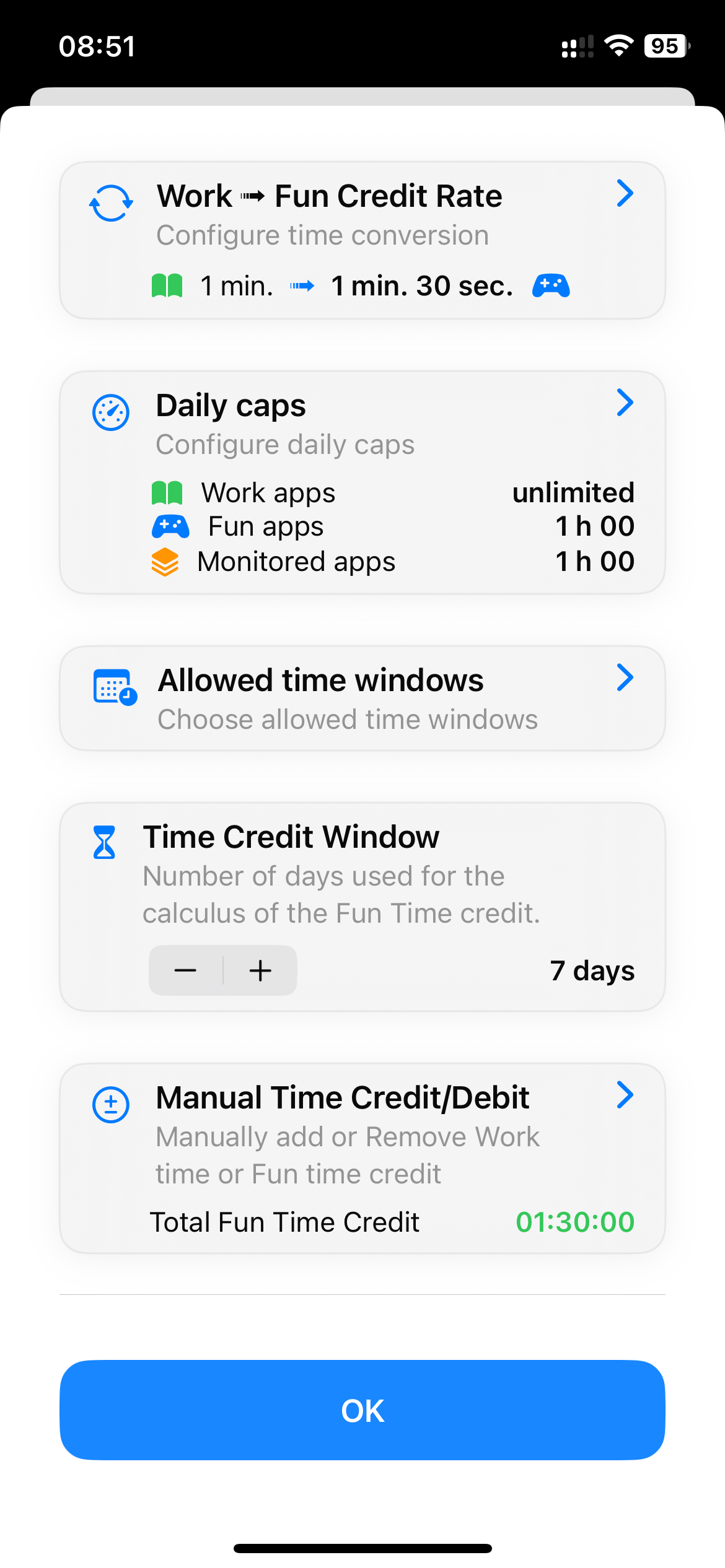 Time Settings — overview